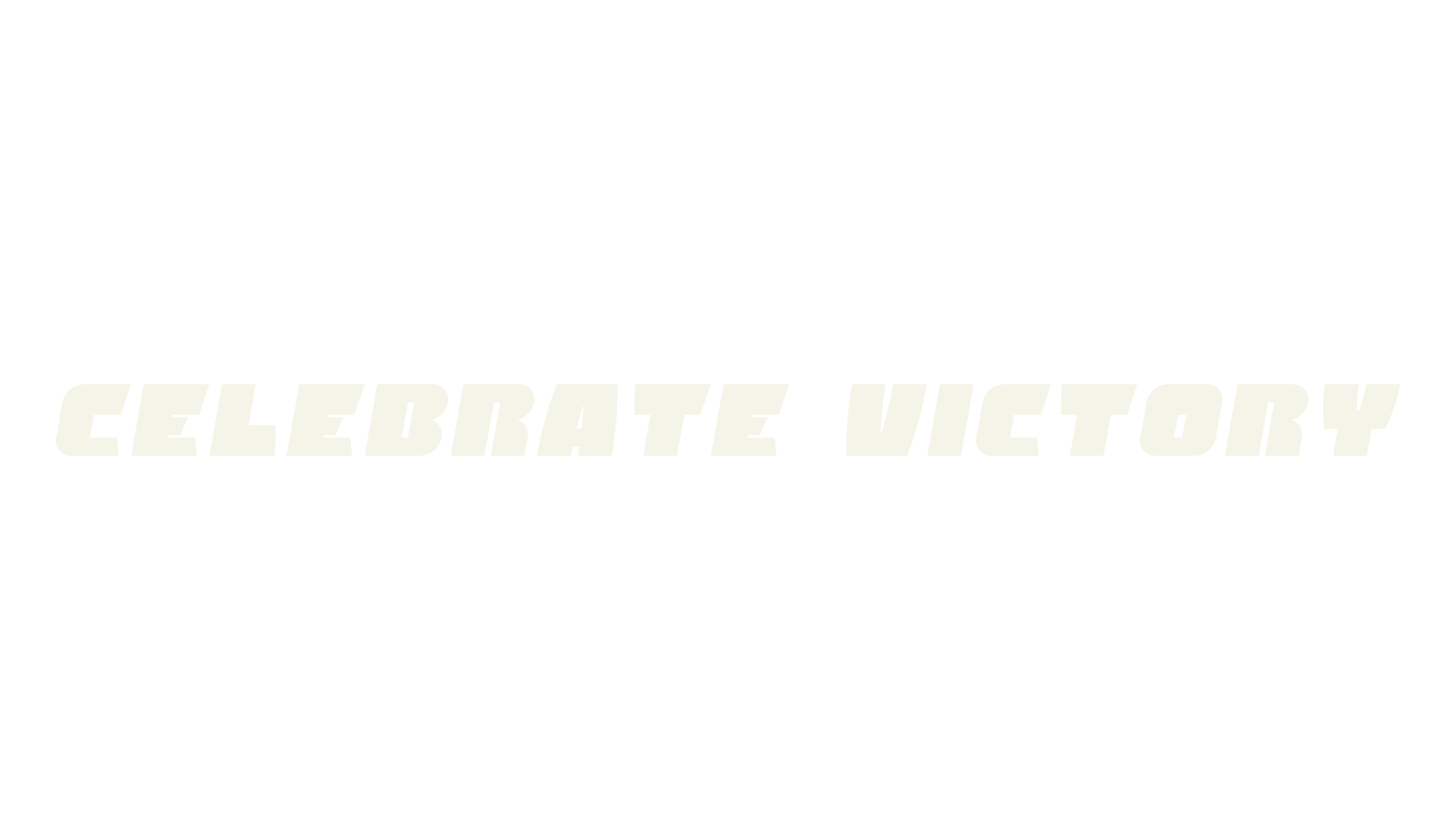 Celebrate Victory, bold font preview