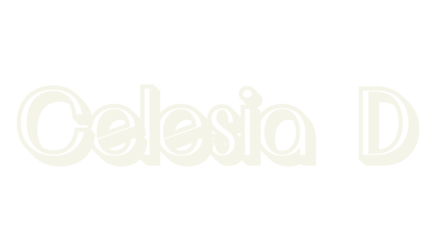 Celesia 3D, modern font preview