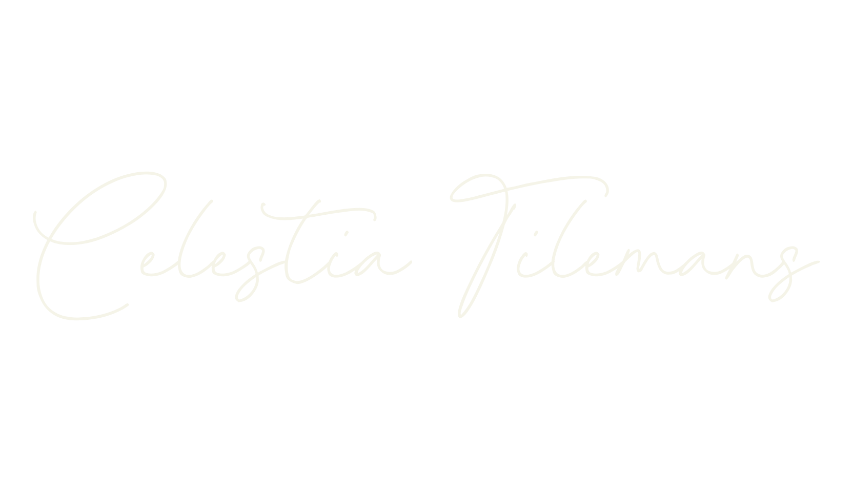 Celestia Tilemans, handwriting font preview