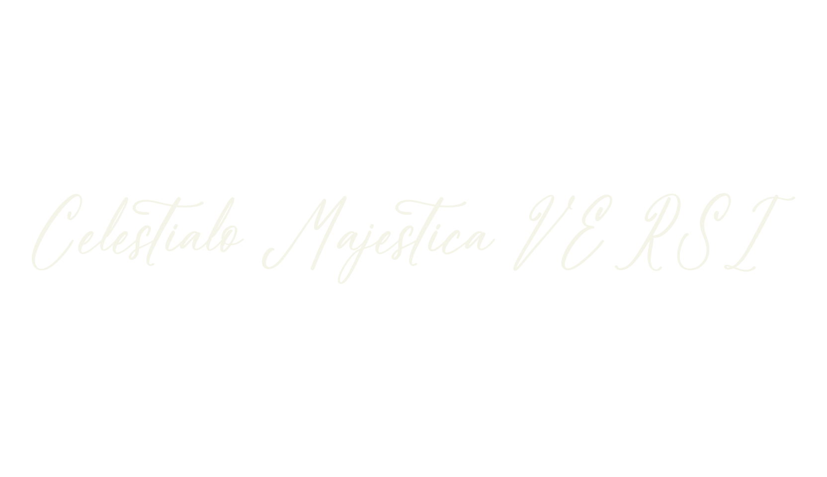 Celestialo Majestica VERSI, script font preview