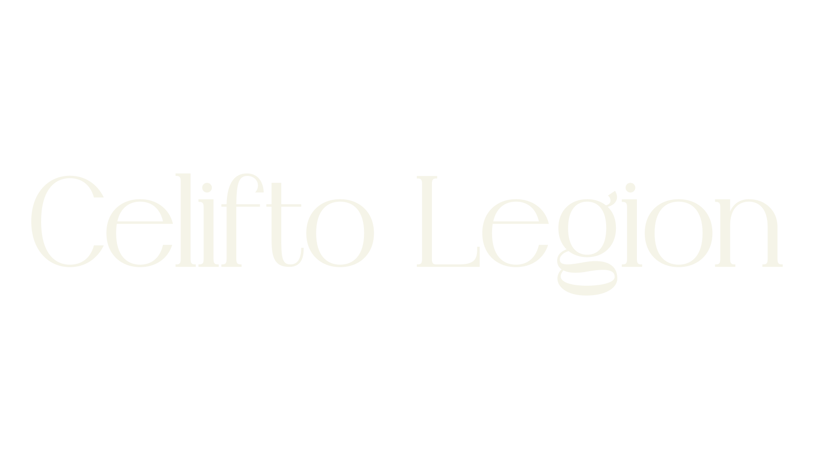 Celifto Legion, modern font preview