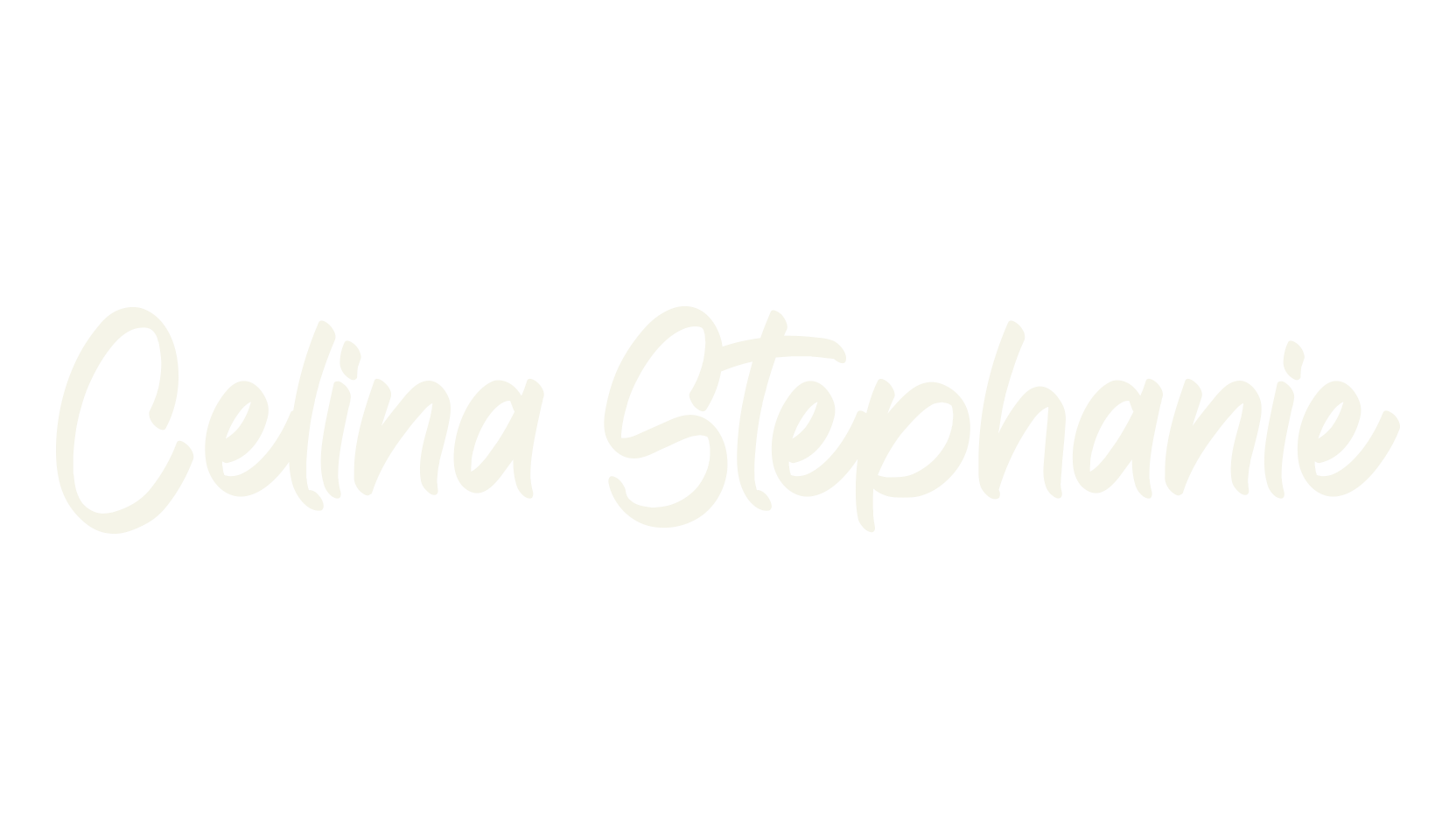 Celina Stephanie, cursive font preview