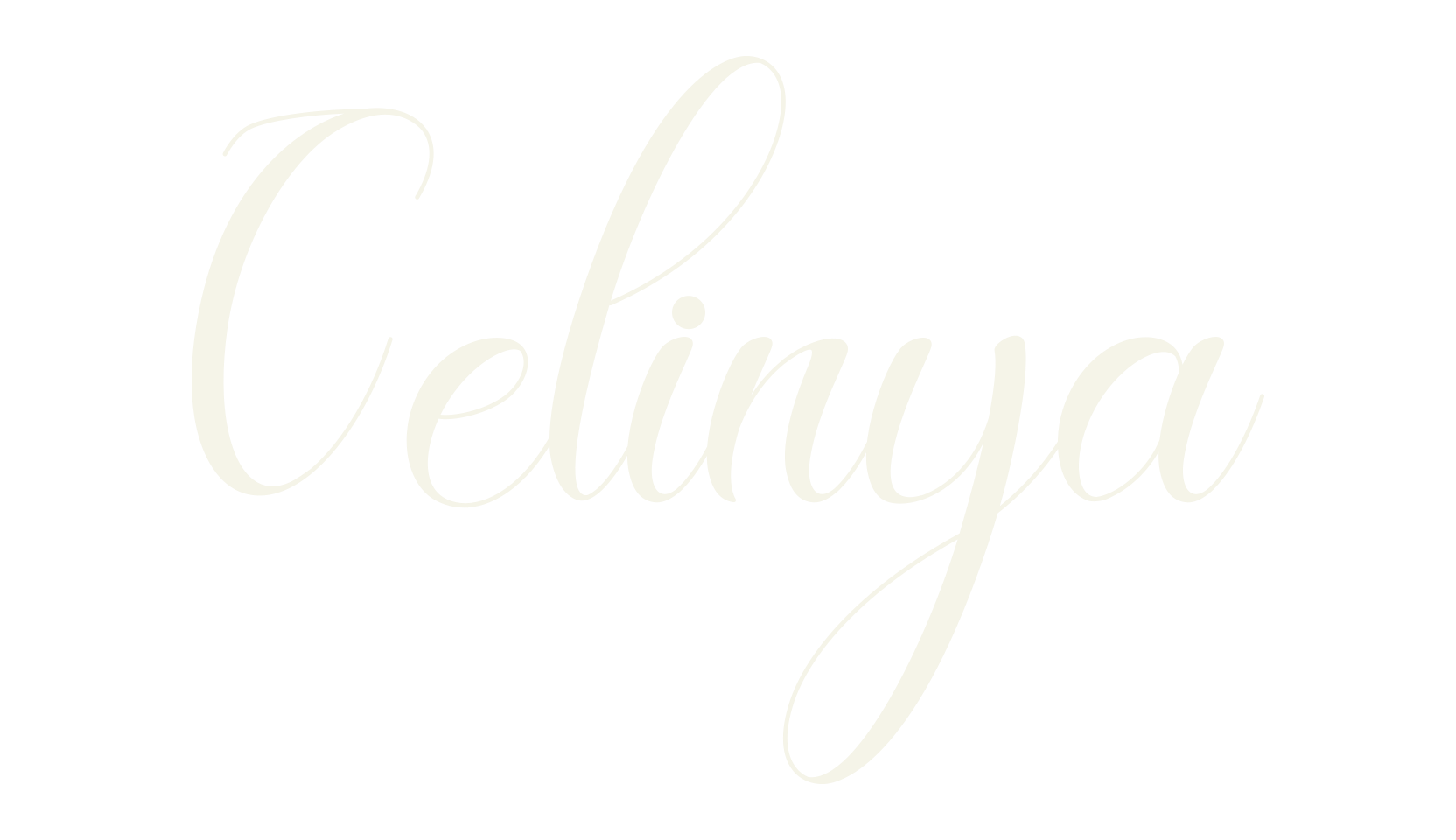 Celinya, cursive font preview