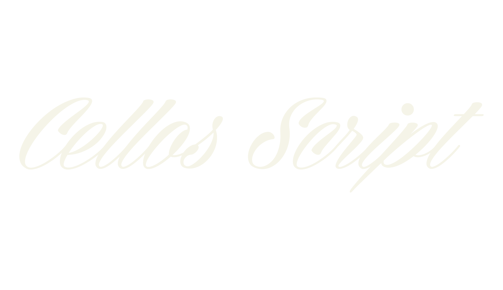 Cellos Script, fashion script font preview