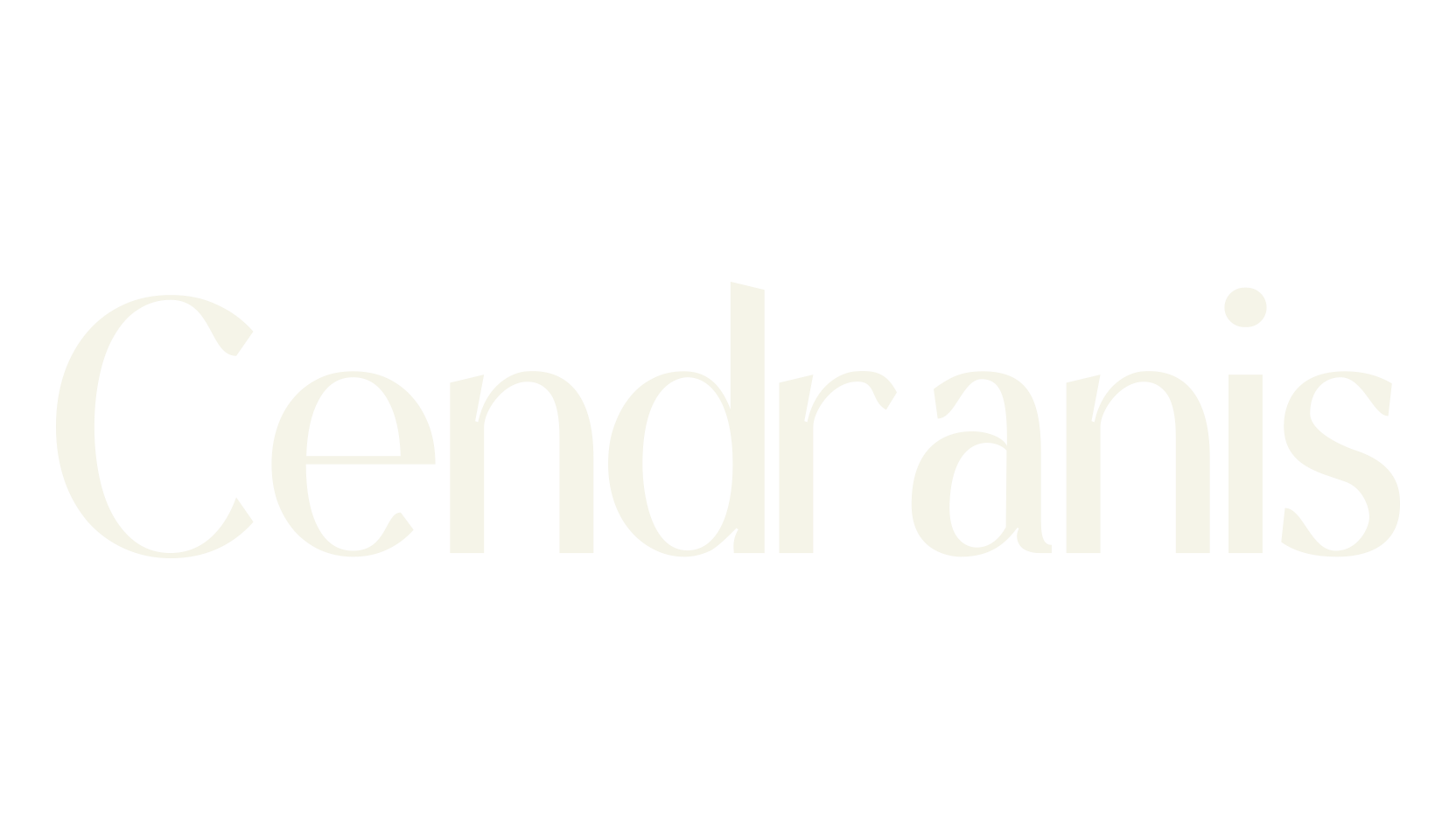 Cendranis, typography font preview