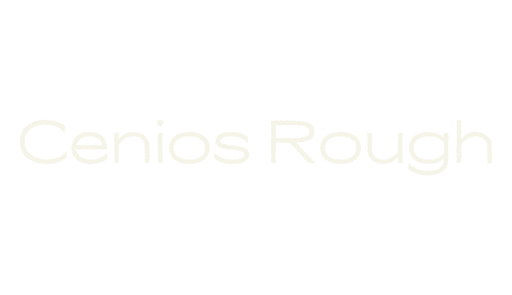 Cenios Rough, flyer font preview