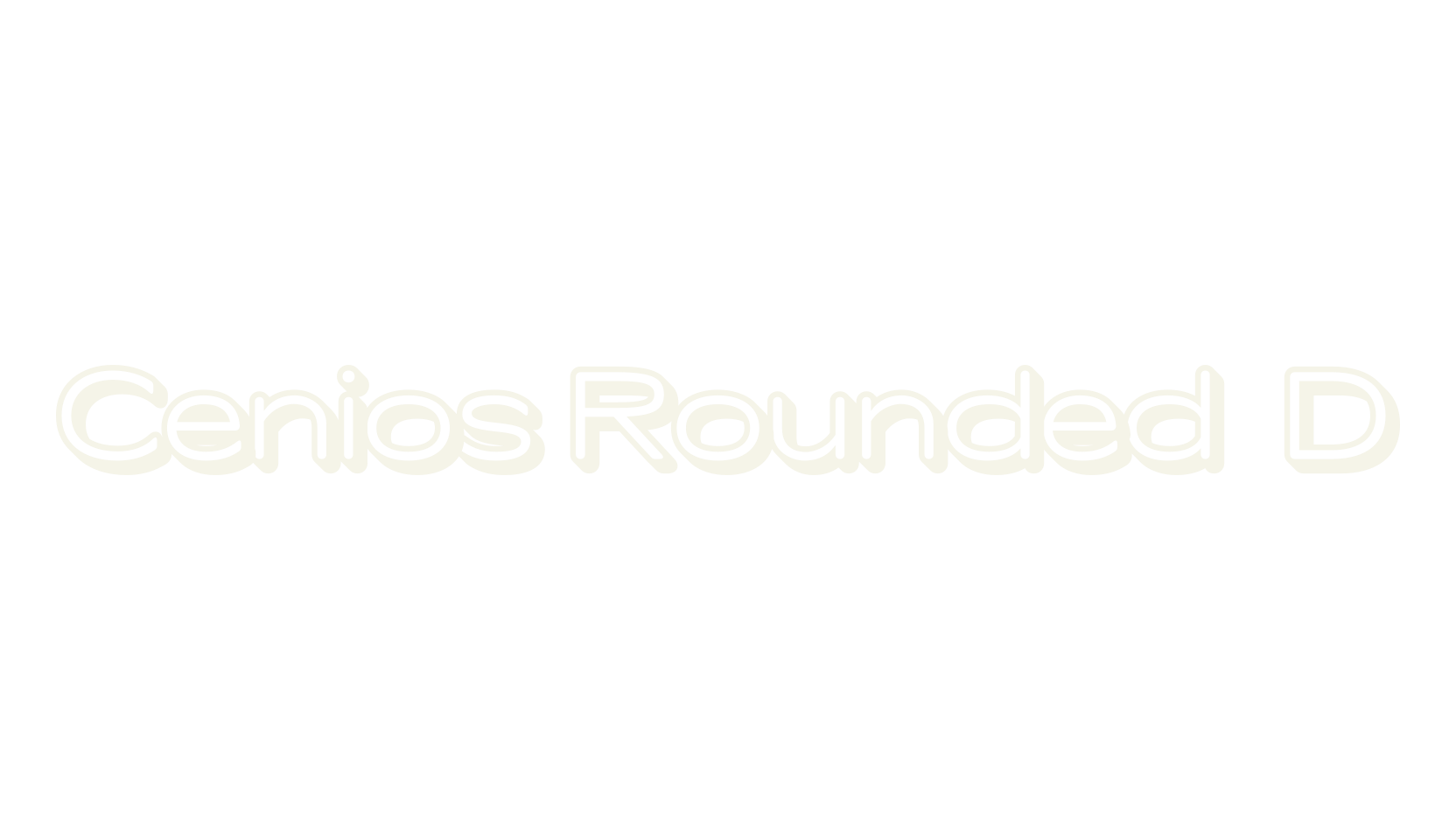 Cenios Rounded 3D, 3d font preview
