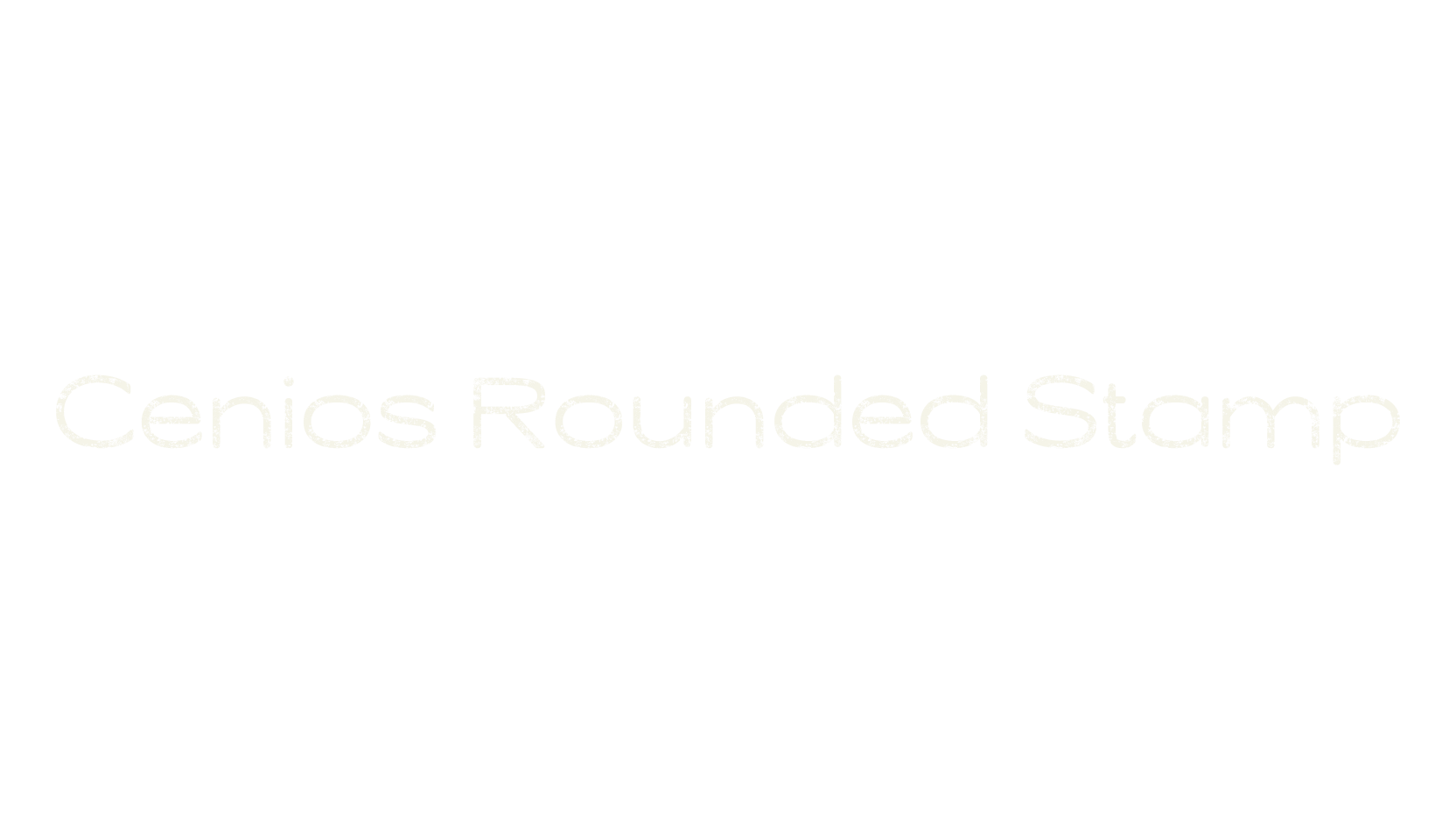 Cenios Rounded Stamp, vintage font preview