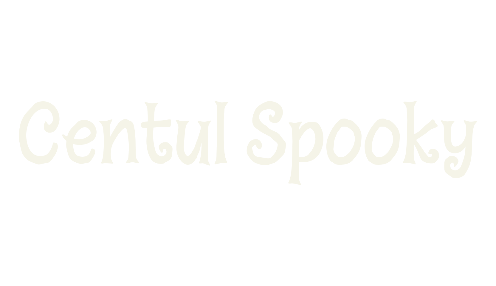 Centul Spooky, halloween font preview