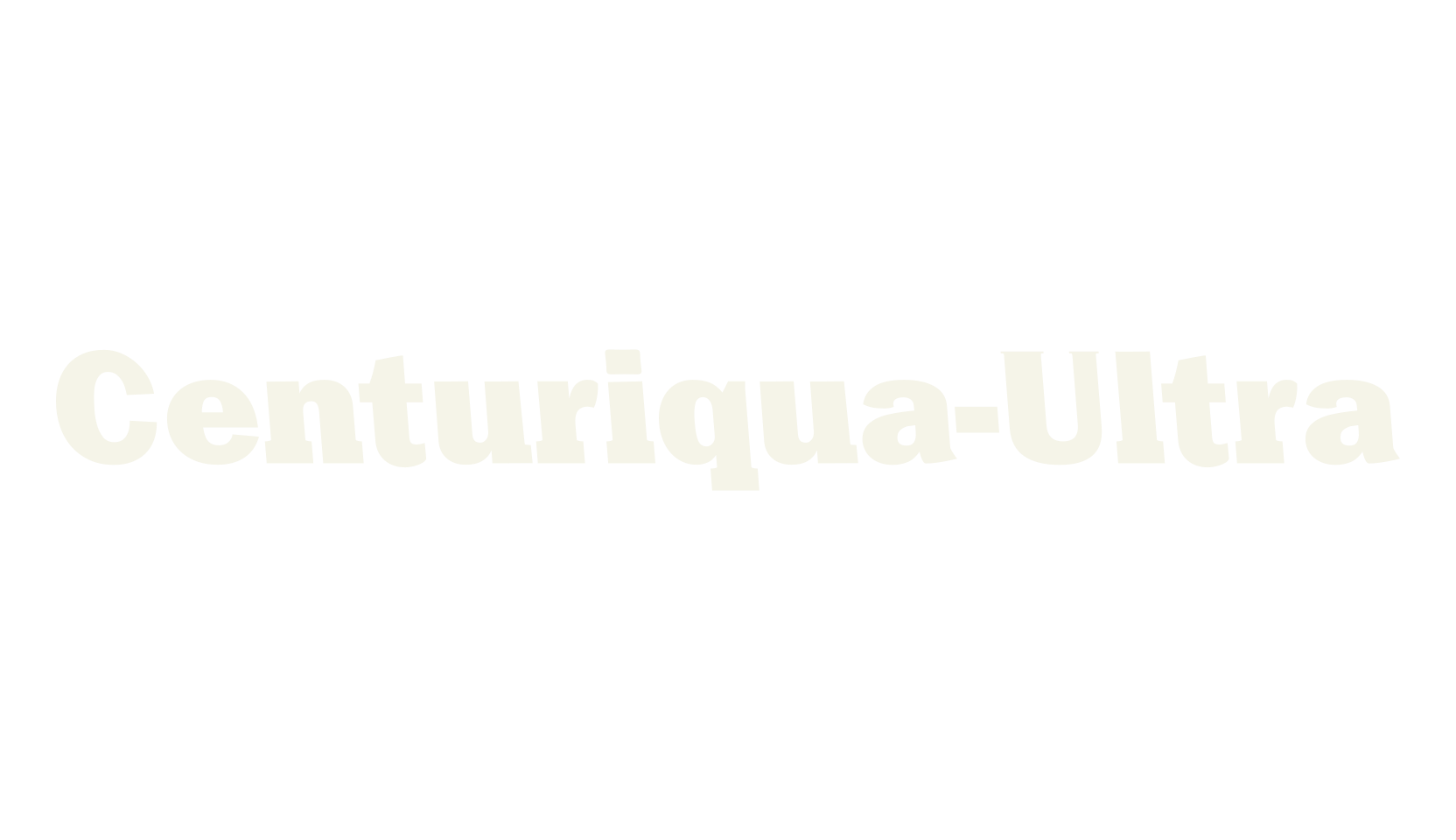 Centuriqua-Ultra, serif font preview