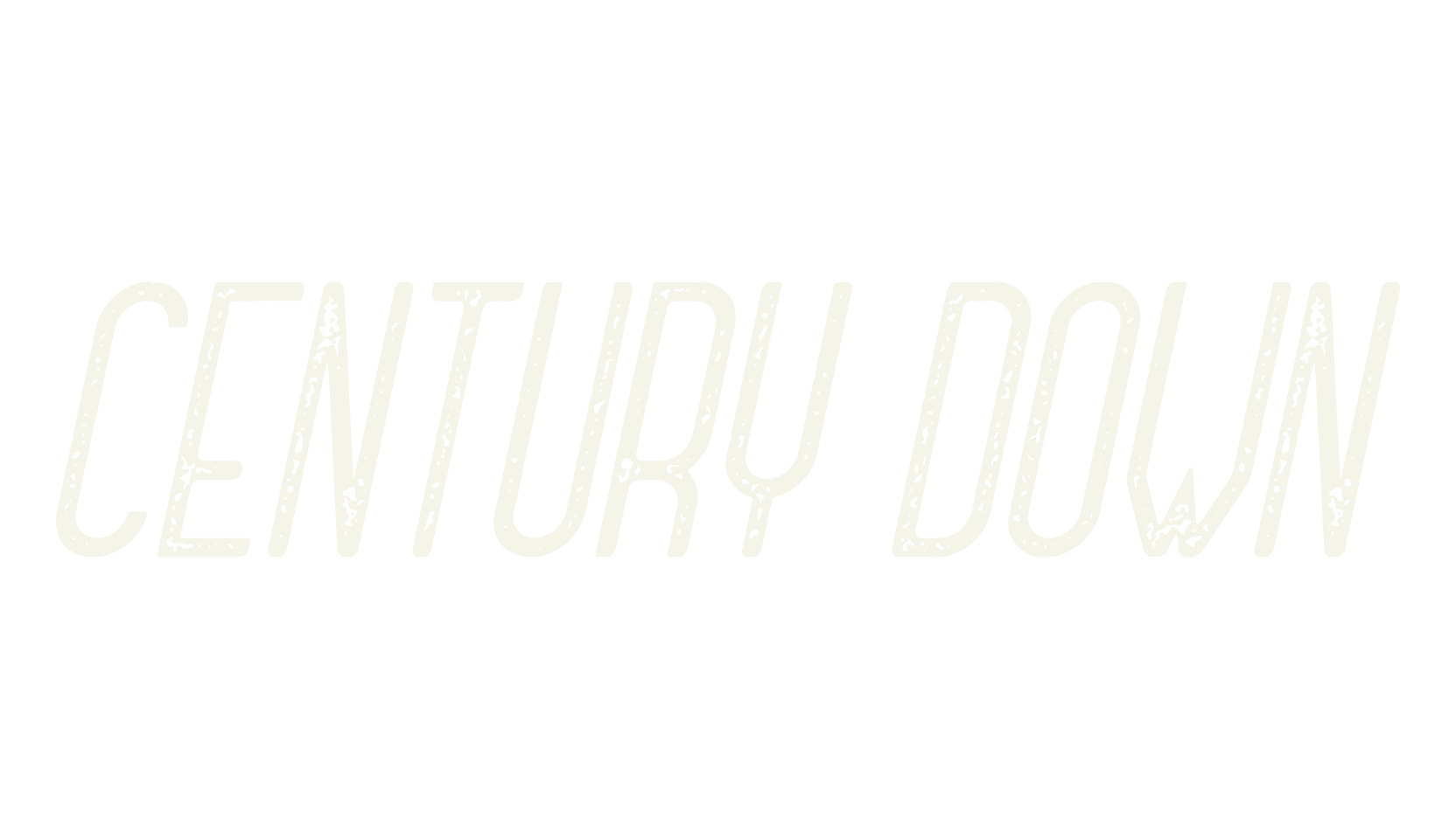 Century Down, vintage font preview