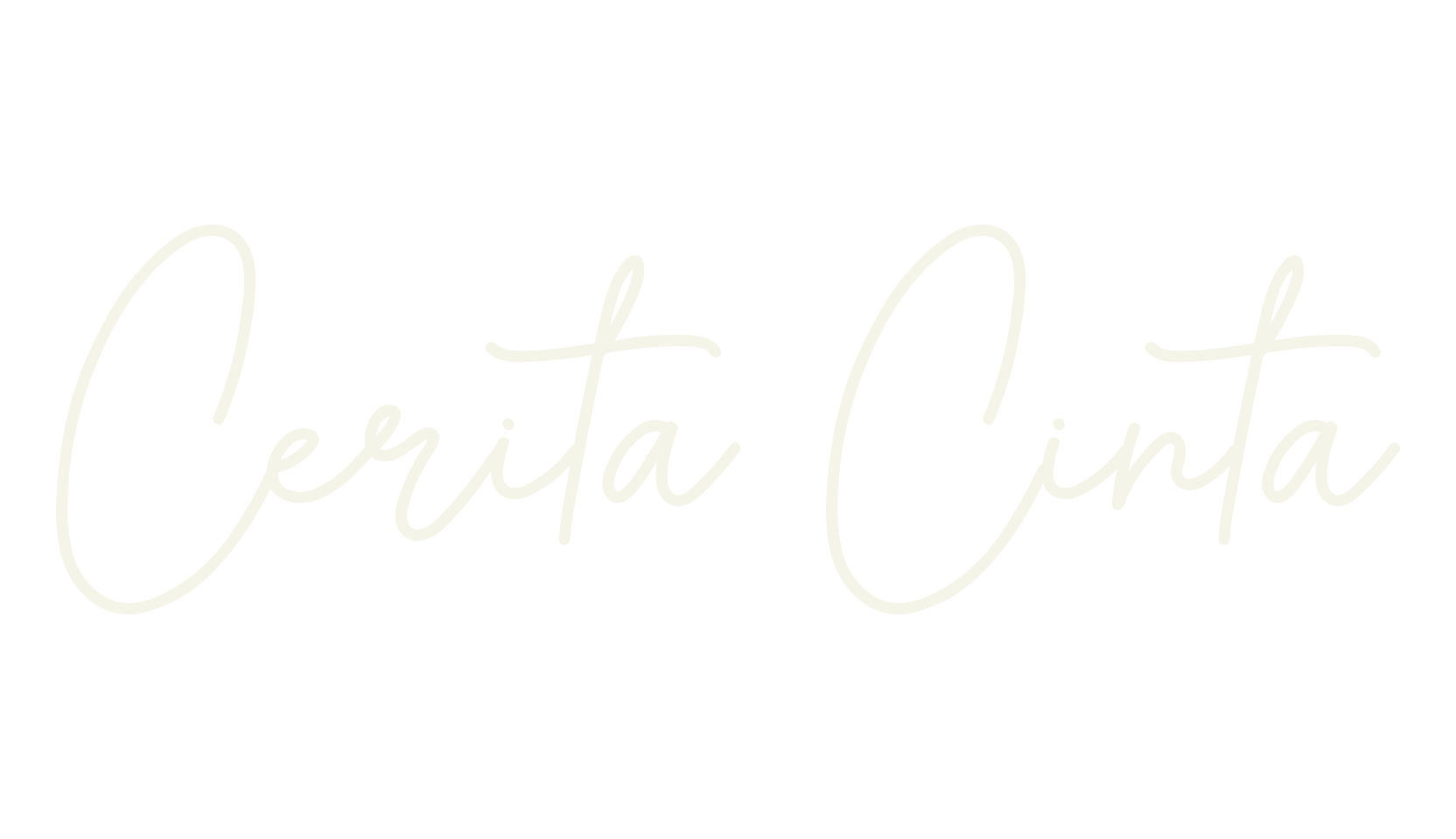 Cerita Cinta, cursive font preview
