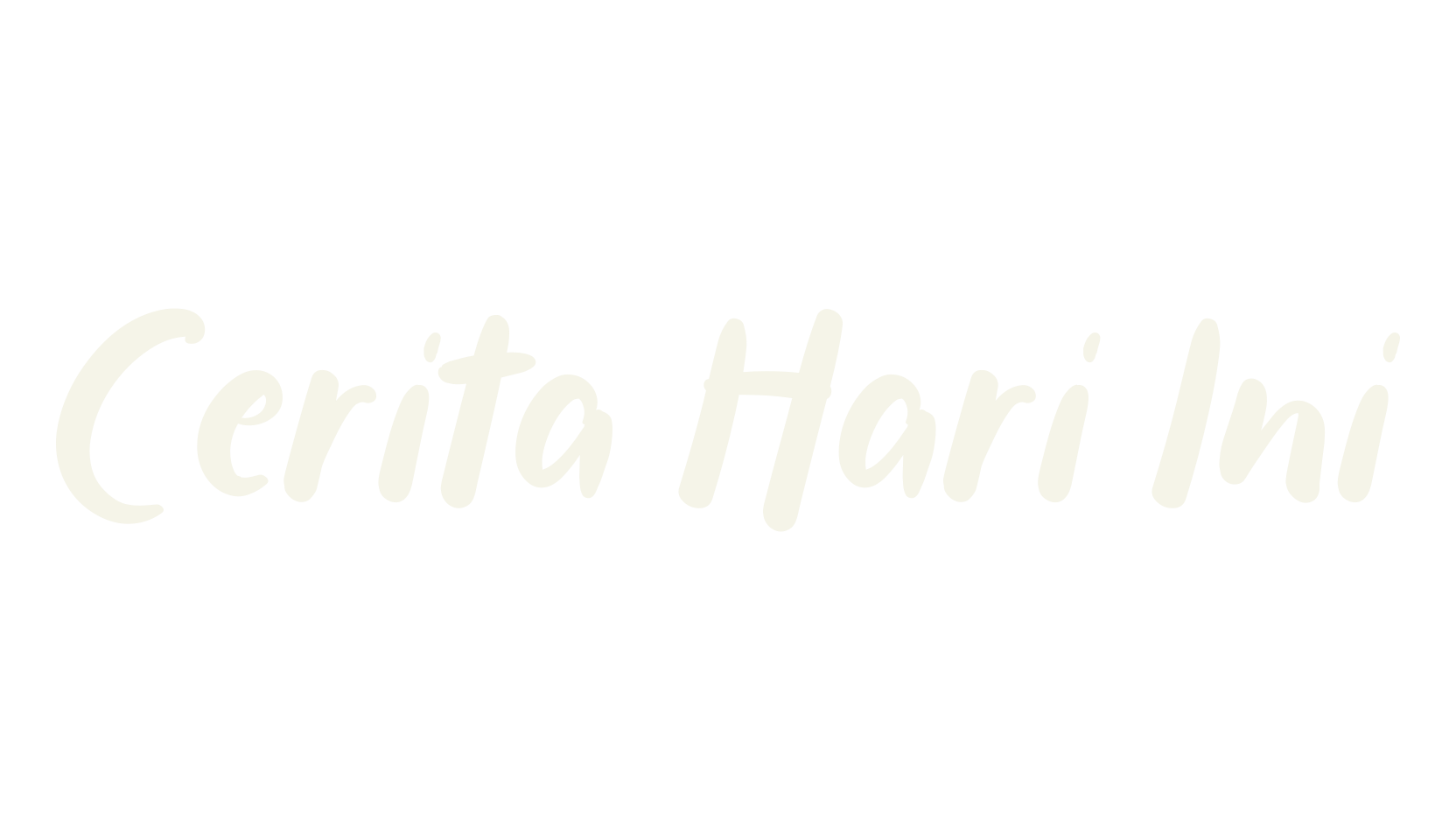 Cerita Hari Ini, brochure font preview