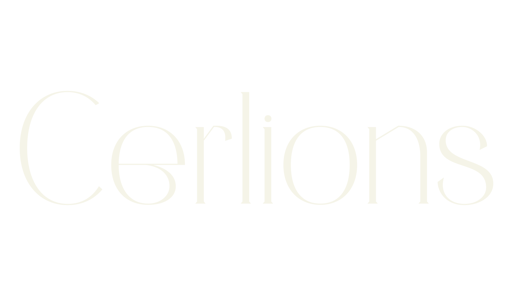 Cerlions, serif font preview