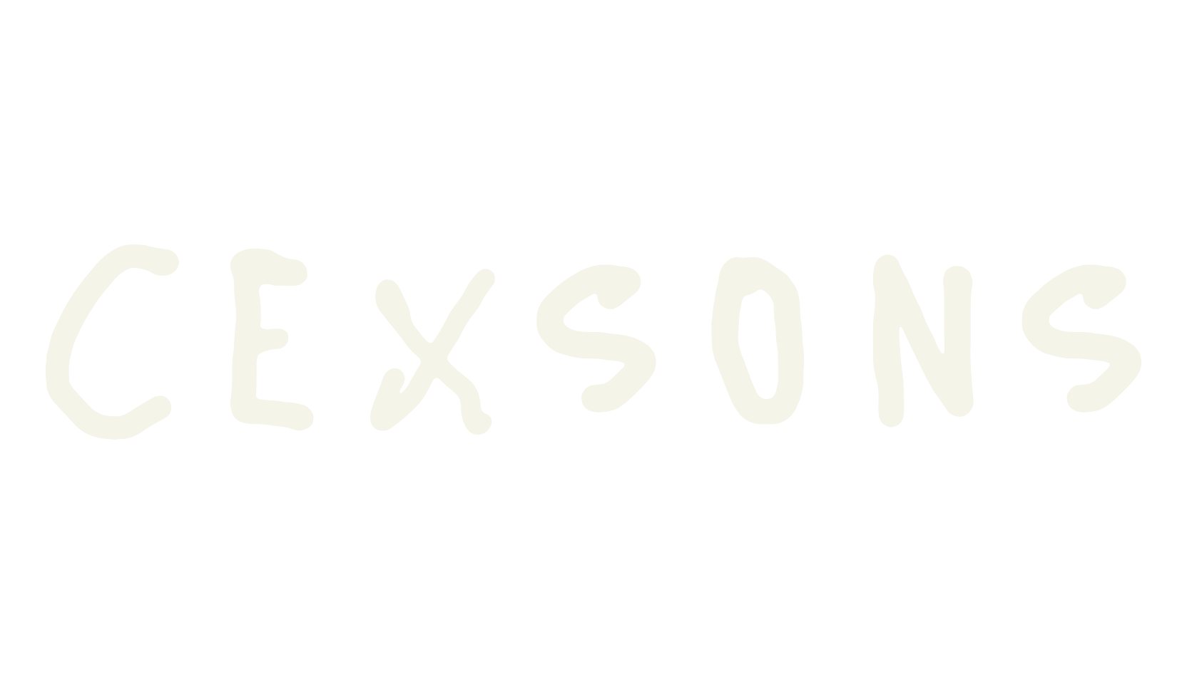 Cexsons, handwriting font preview