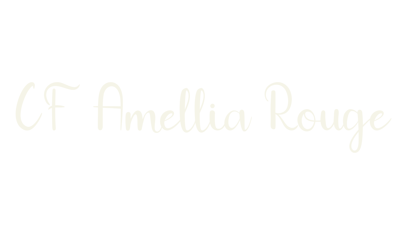 CF Amellia Rouge, calligraphy font preview