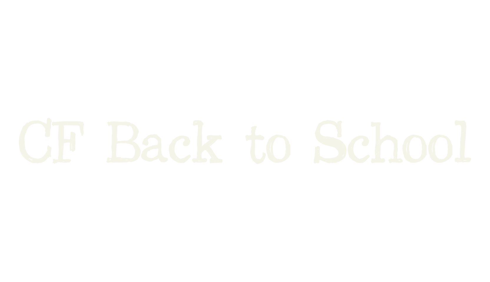 CF Back to School, handwritten font preview