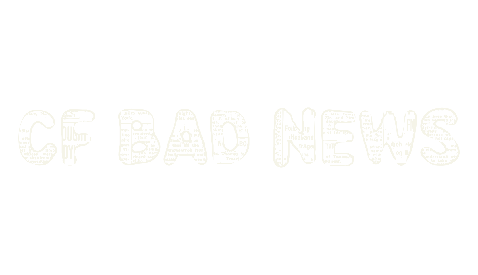 CF Bad News, display market font preview