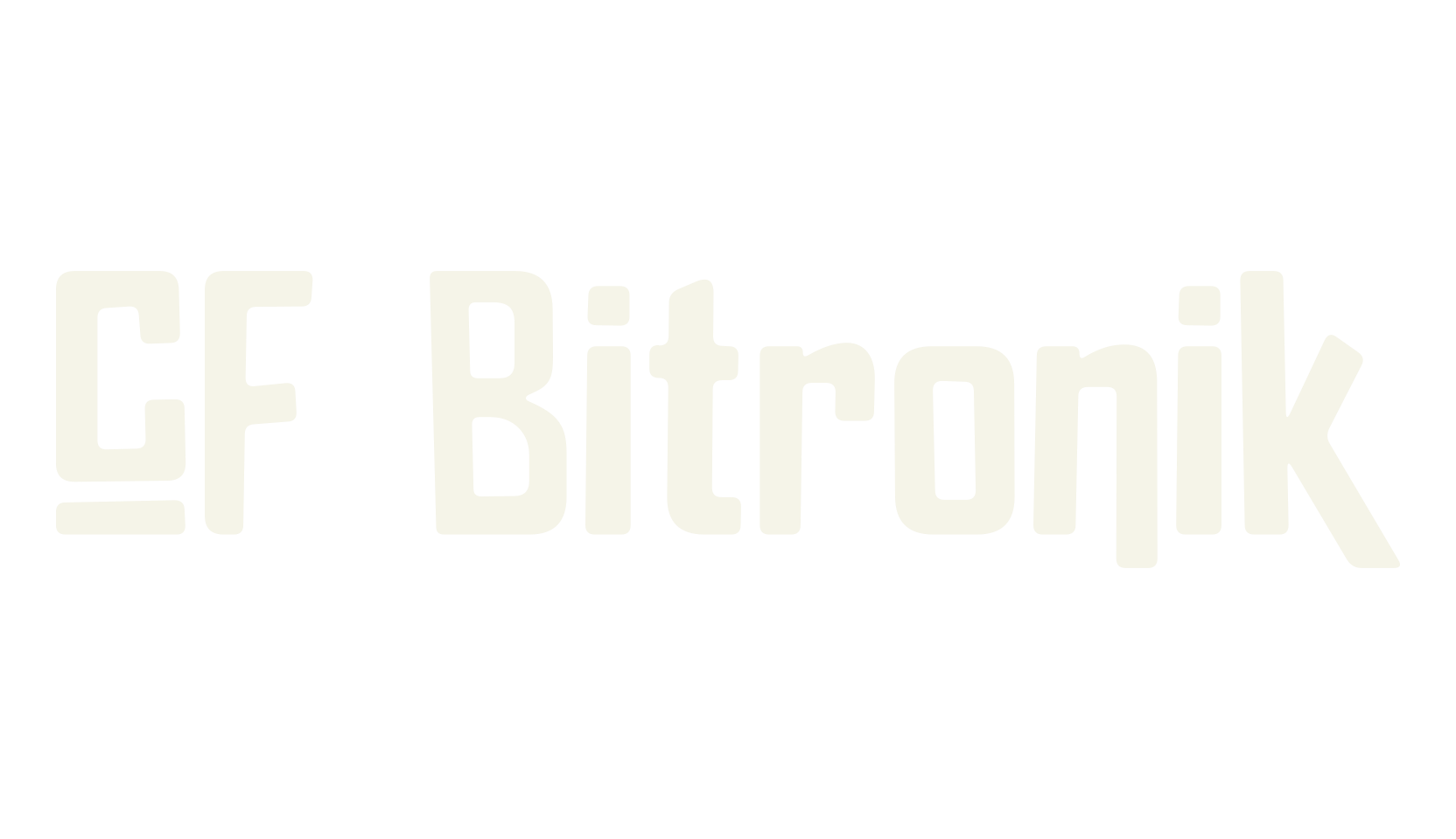 CF Bitronik, cyberpunk font preview