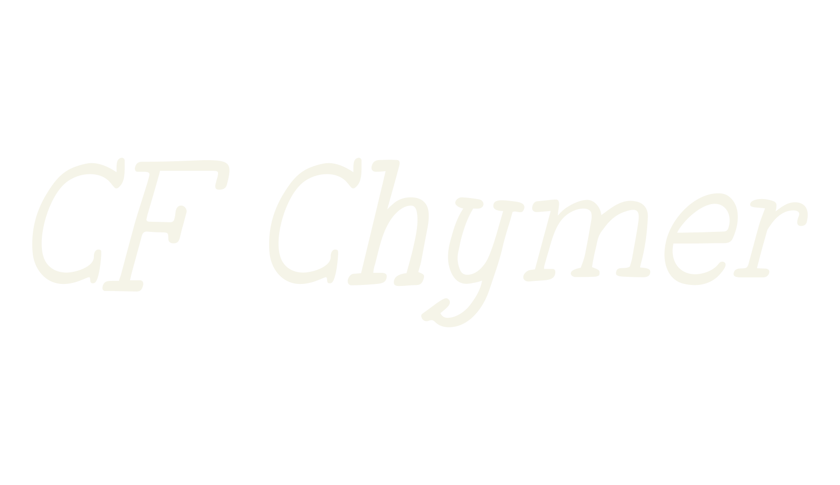 CF Chymer, fancy font preview