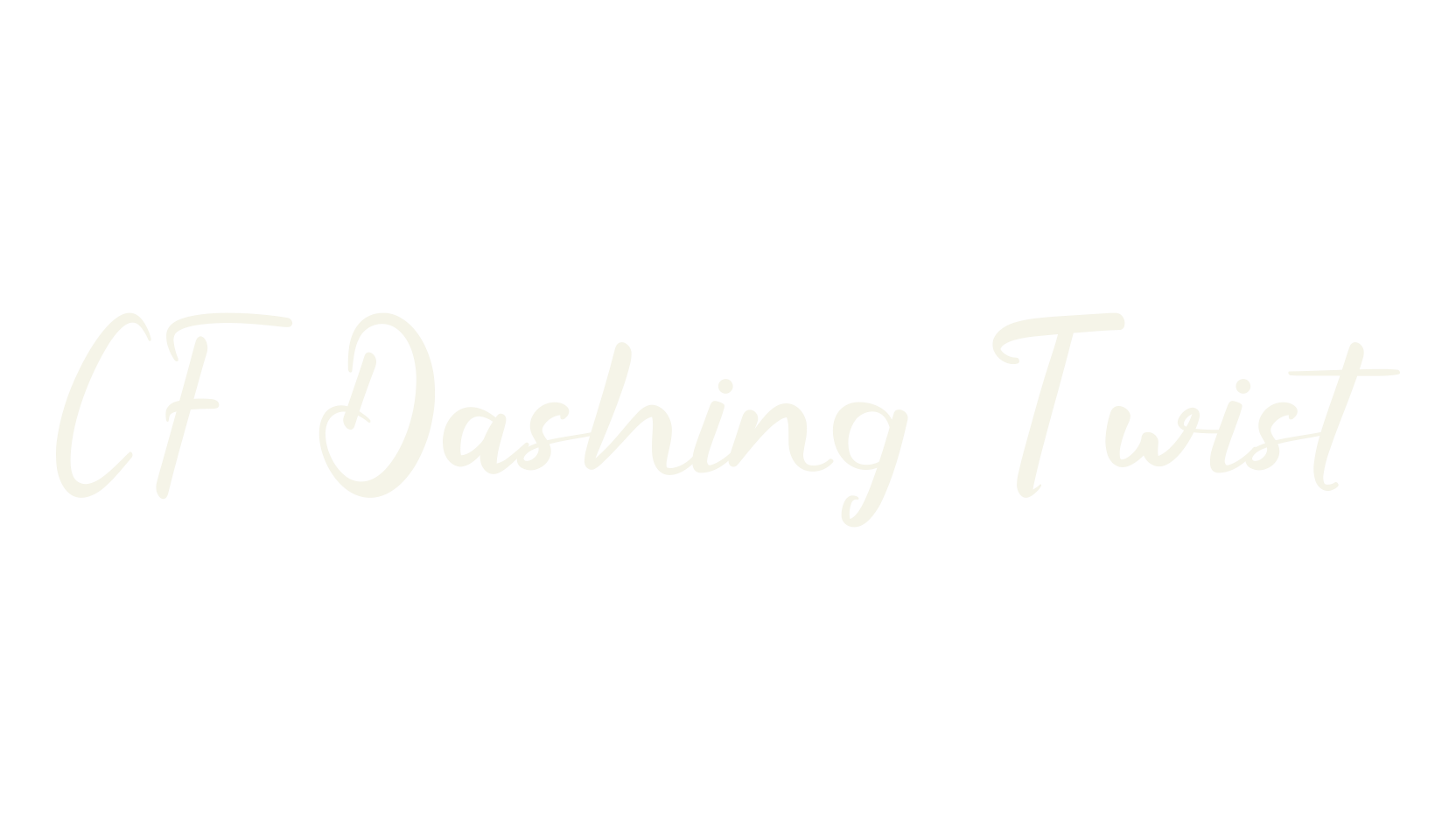 CF Dashing Twist, love font preview