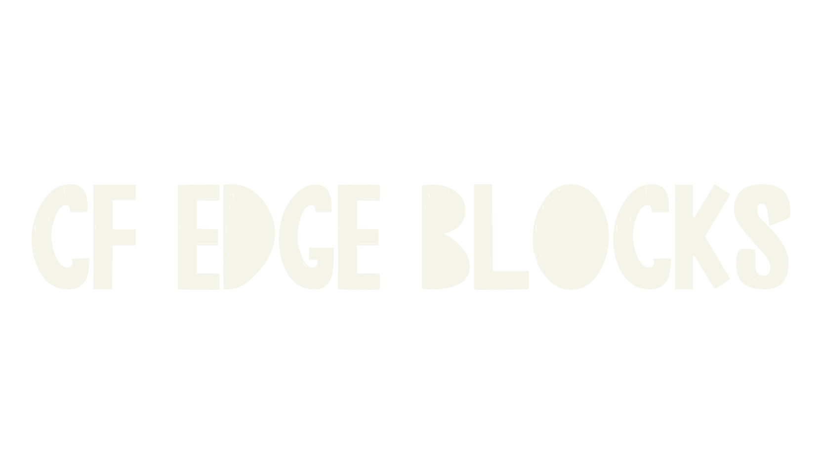 CF Edge Blocks, textured font preview