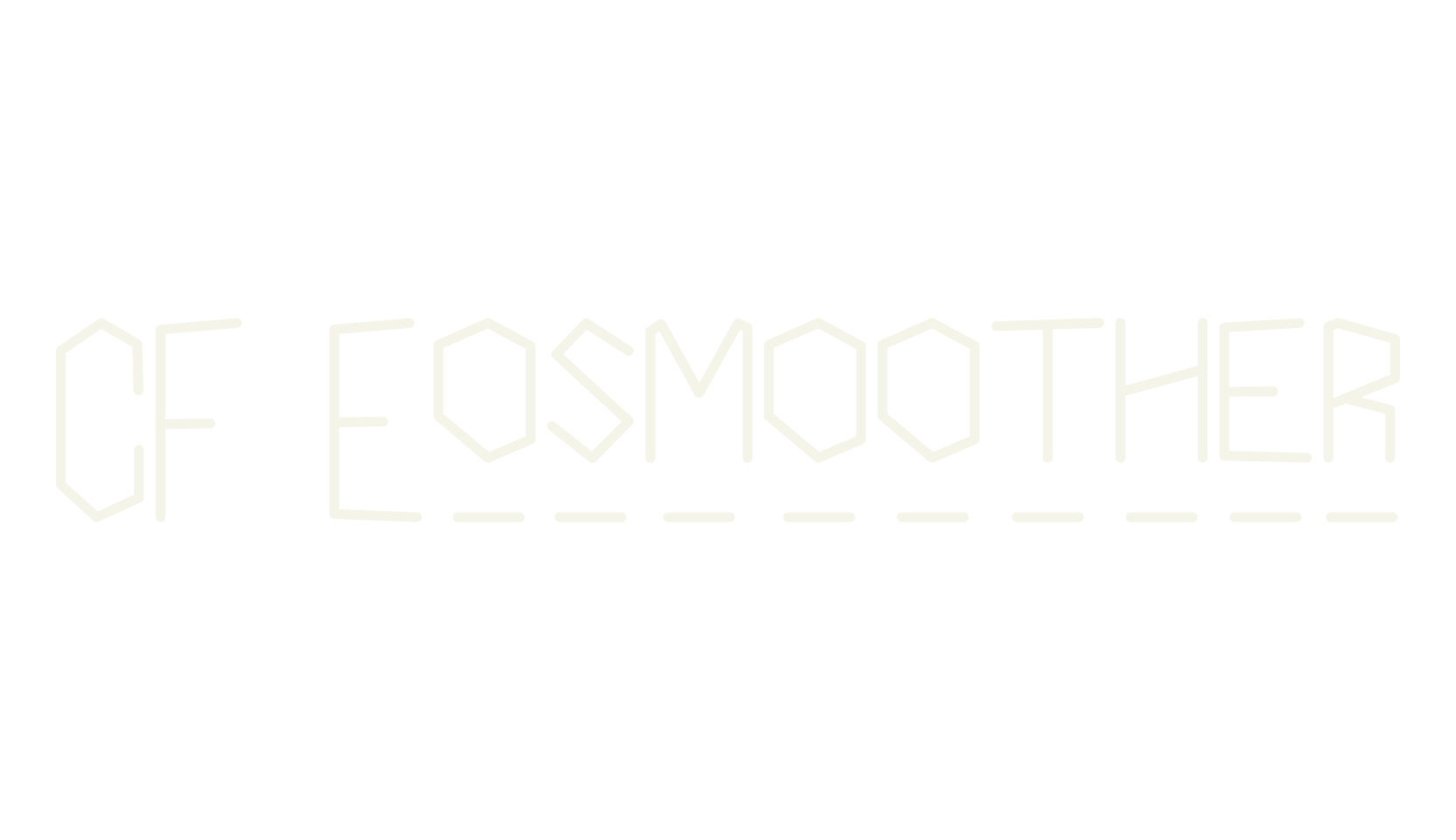 CF Eosmoother, display font preview