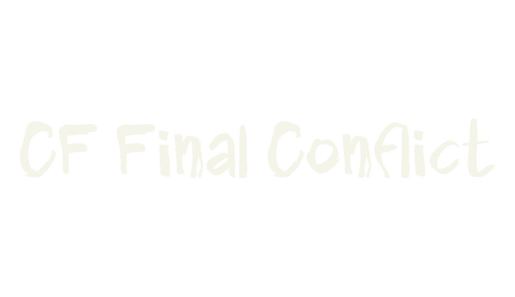 CF Final Conflict, handwritten font preview