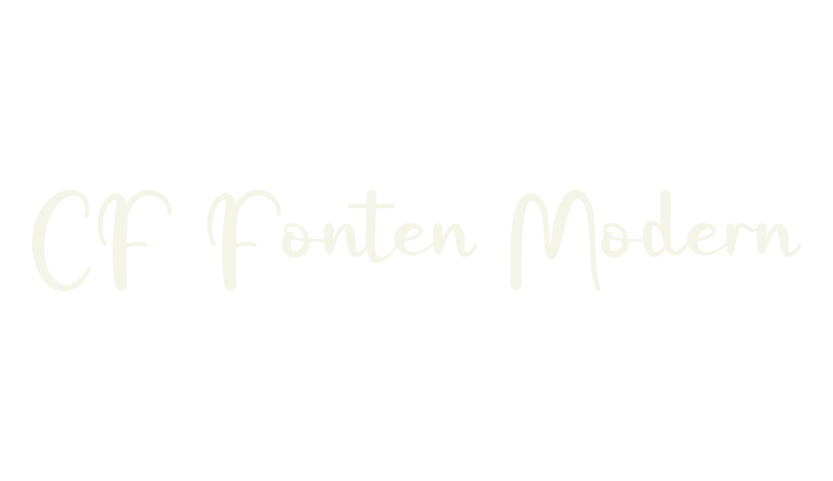 CF Fonten Modern, modern font preview