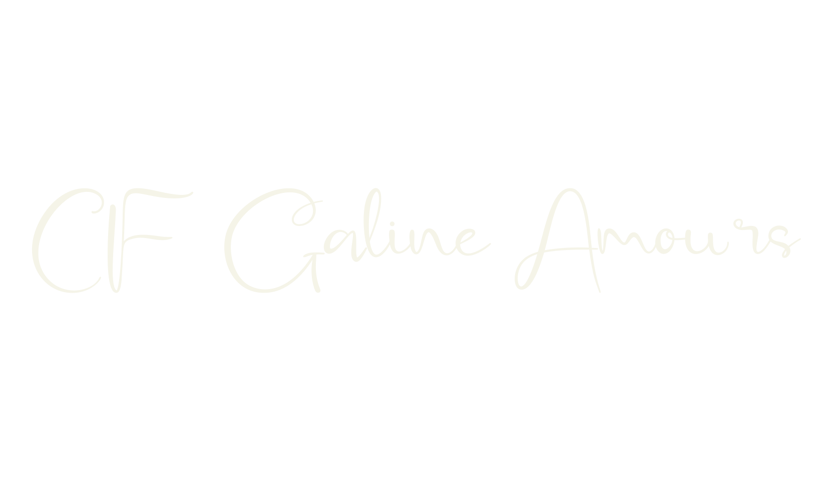 CF Galine Amours, creative font preview