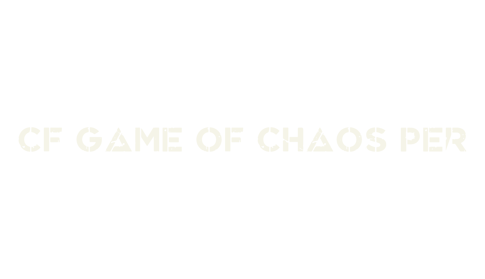 CF Game Of Chaos PER, sans font preview