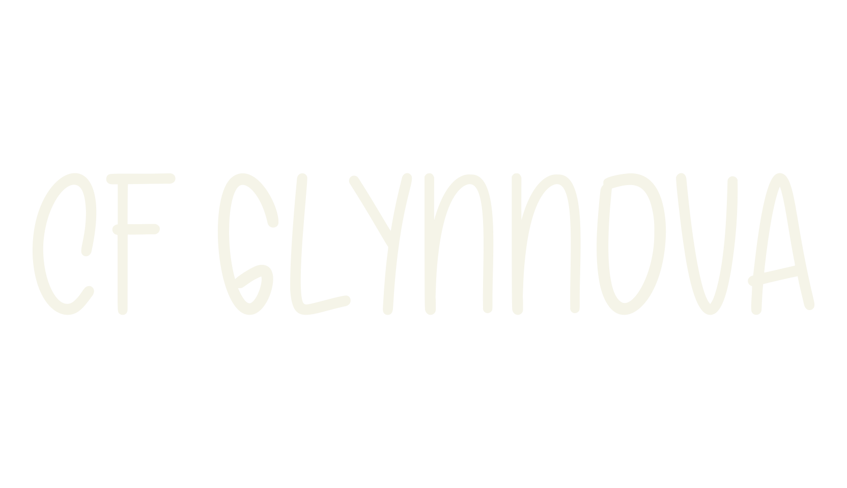 CF Glynnova, whimsical font preview
