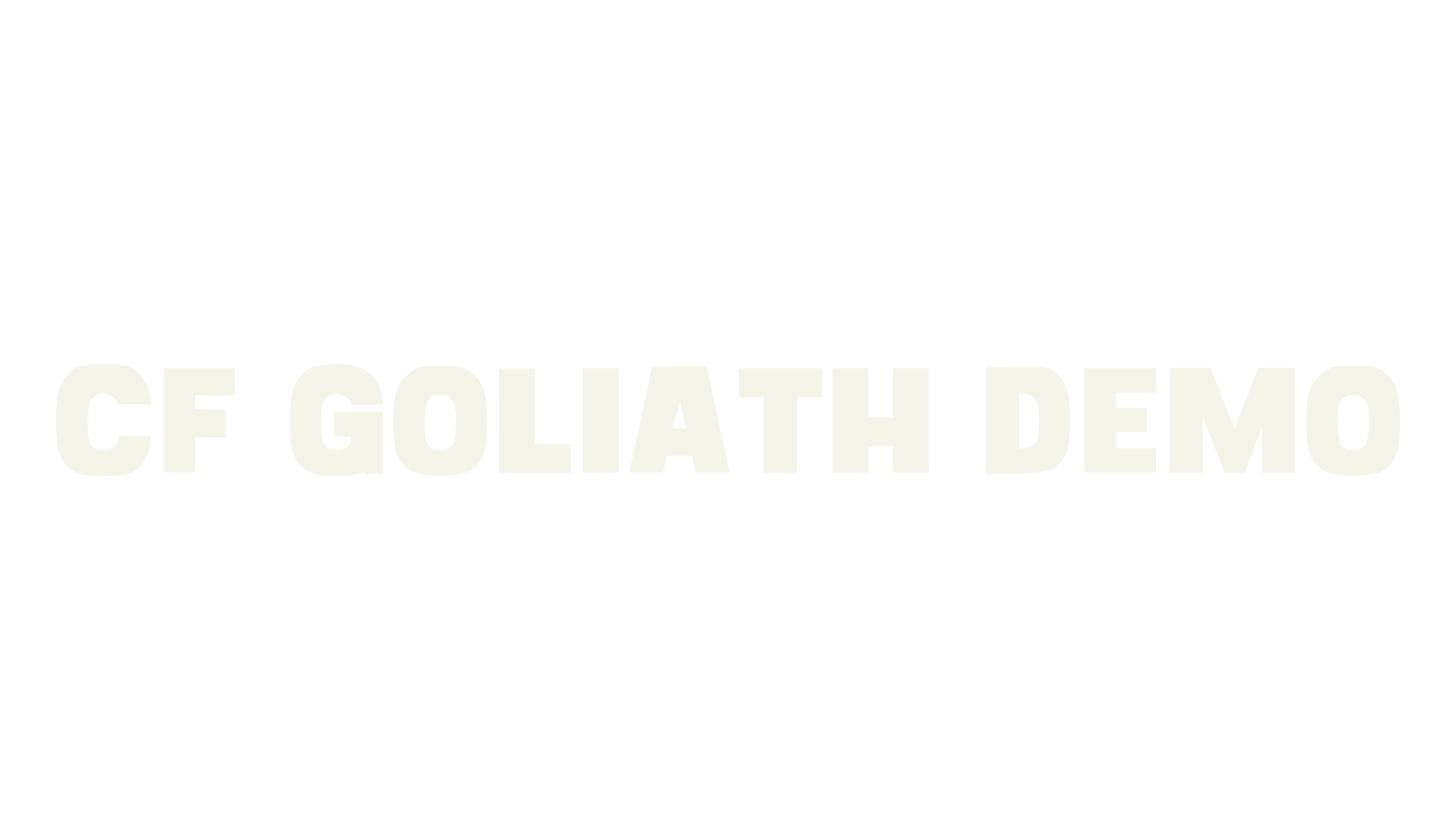 CF Goliath Demo, display market font preview