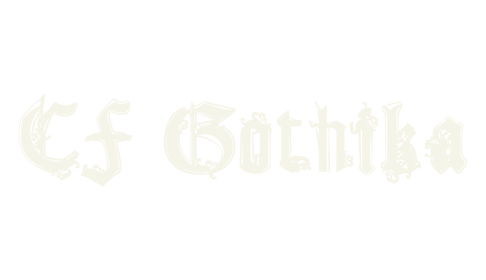 CF Gothika, fantasy font preview