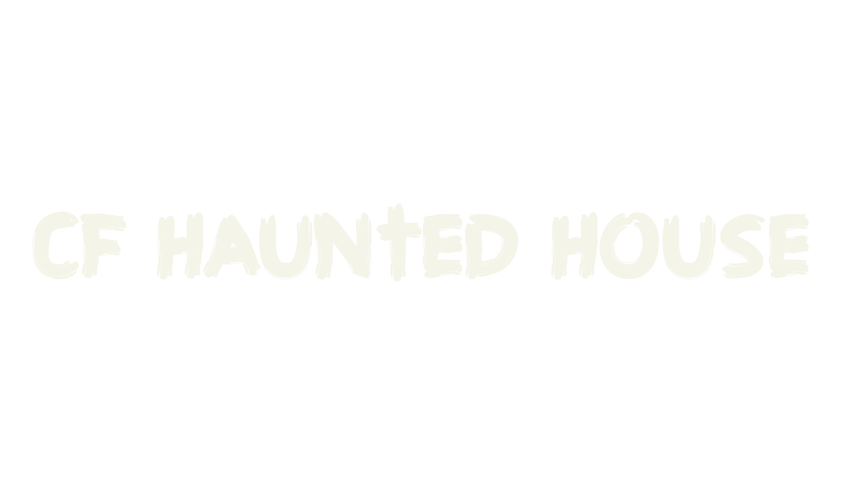 CF Haunted House, handwritten font preview