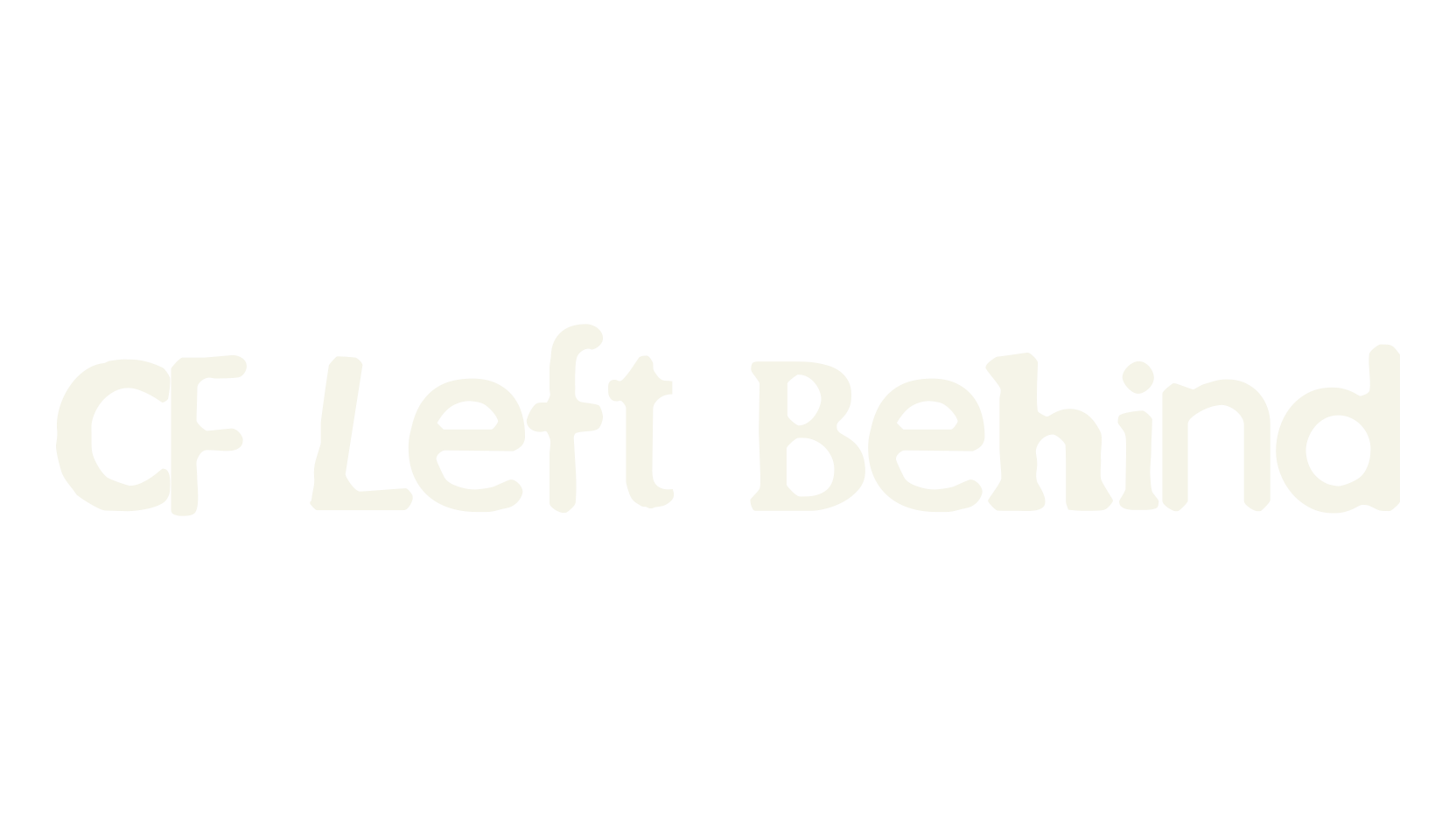 CF Left Behind, display market font preview