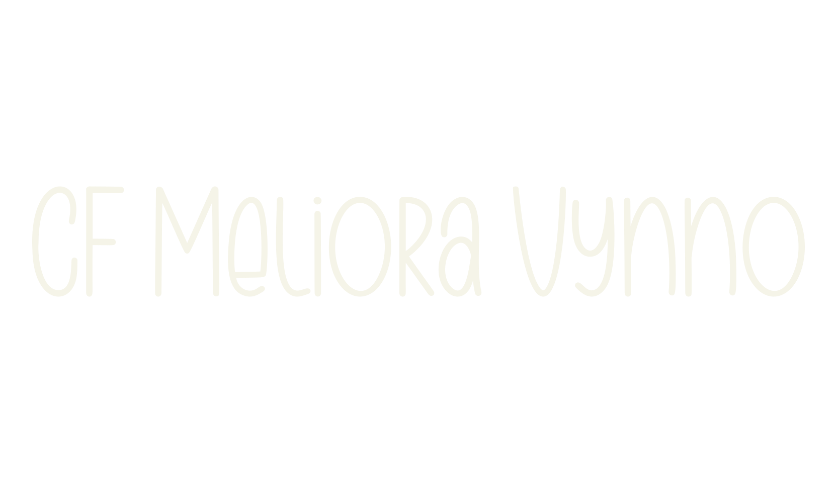 CF Meliora Vynno, fun font preview
