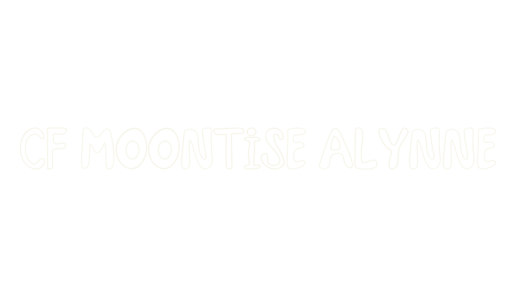 CF Moontise Alynne, display font preview