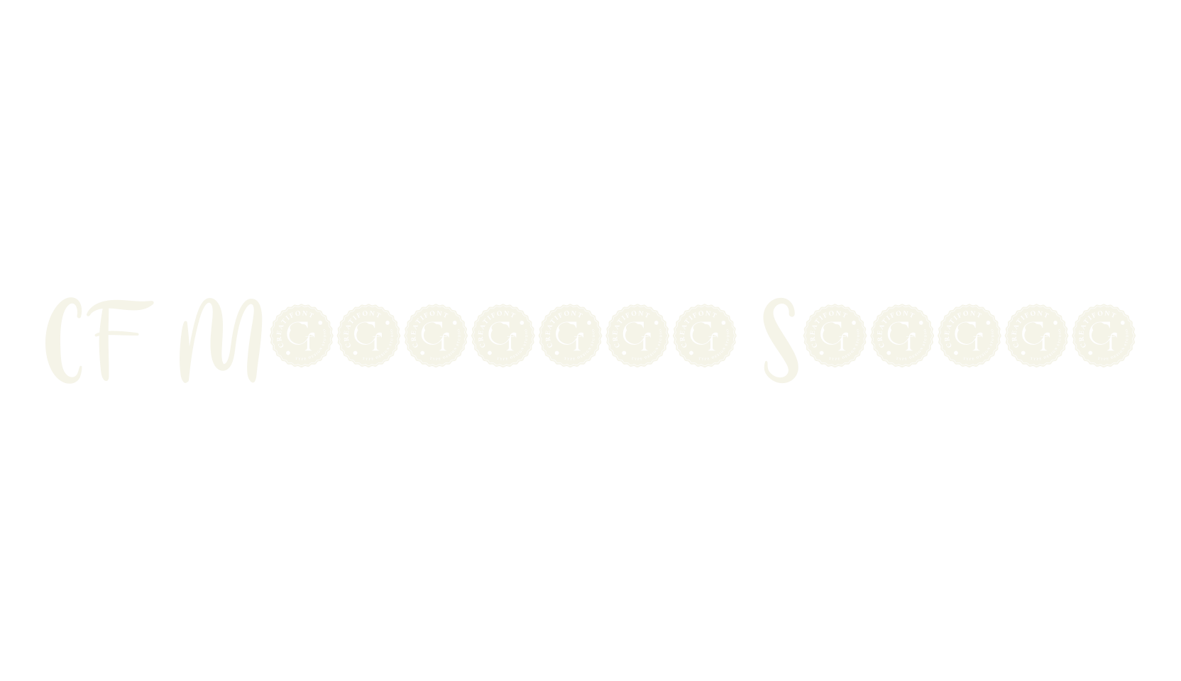 CF Myrellis Script, artistic font preview