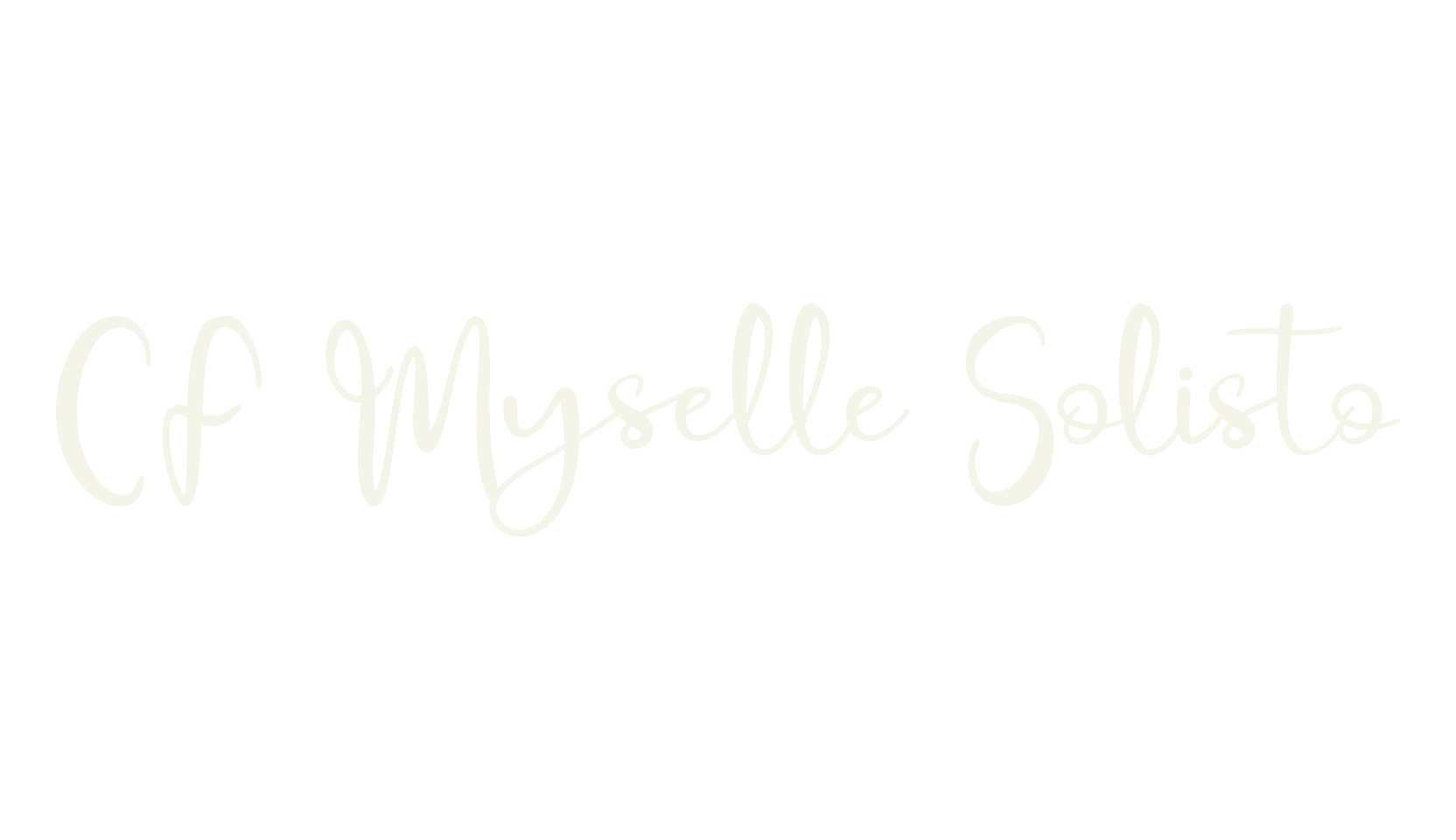 CF Myselle Solisto, cursive font preview