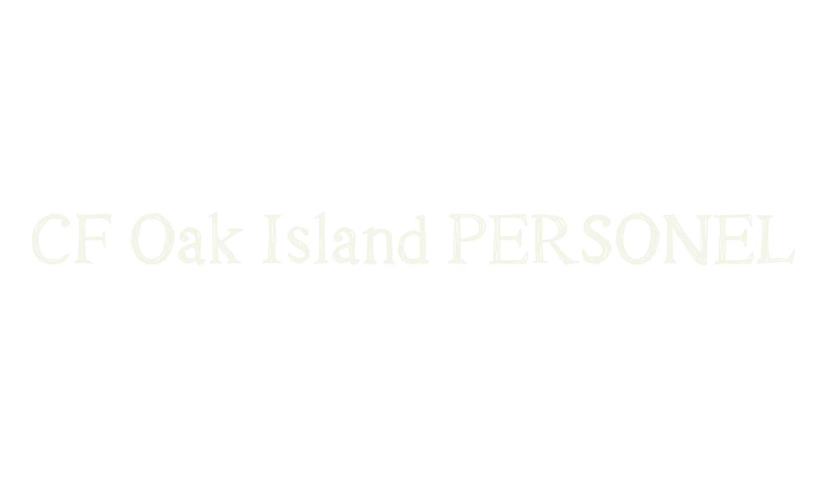 CF Oak Island PERSONEL, handwritten font preview