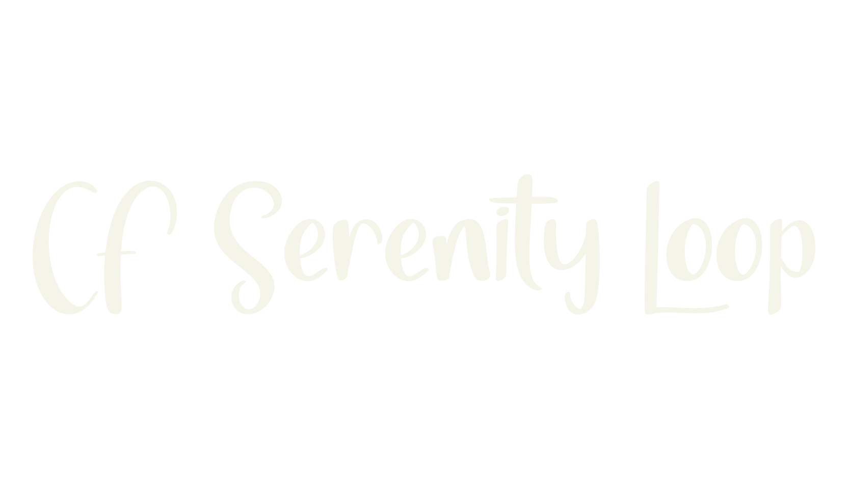 CF Serenity Loop, artistic font preview