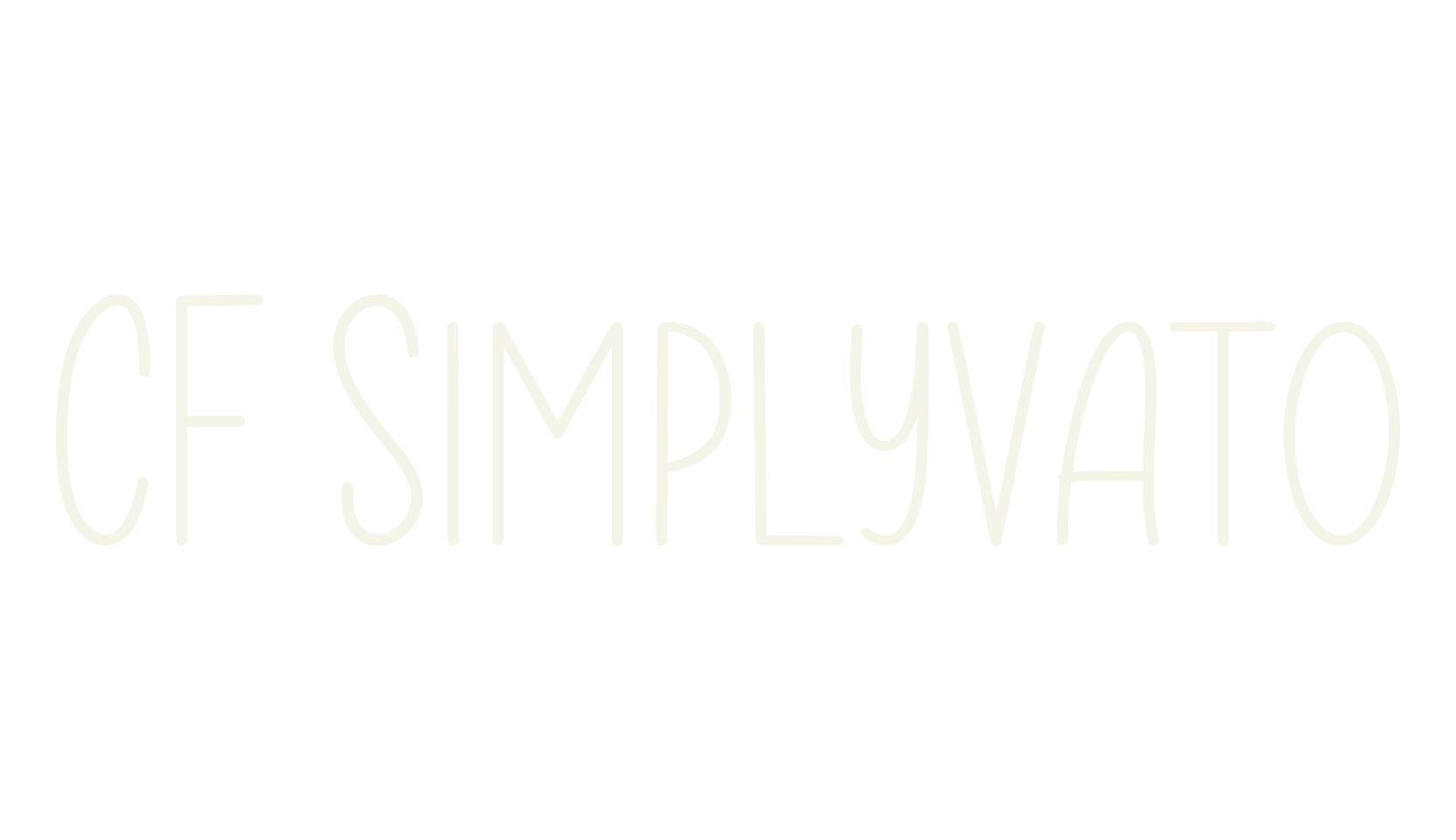 CF Simplyvato, condensed font preview