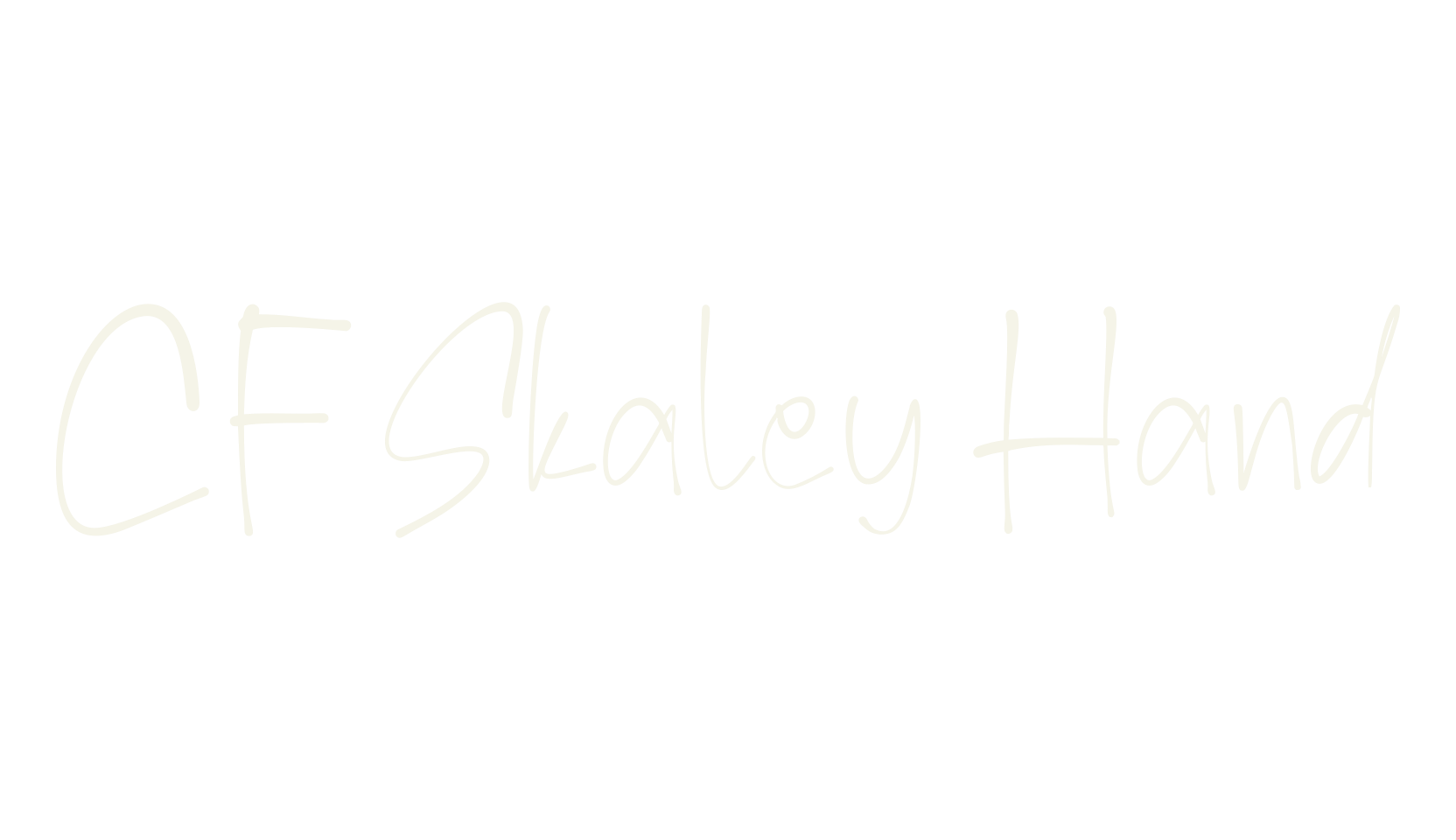 CF Skaley Hand, photography font preview