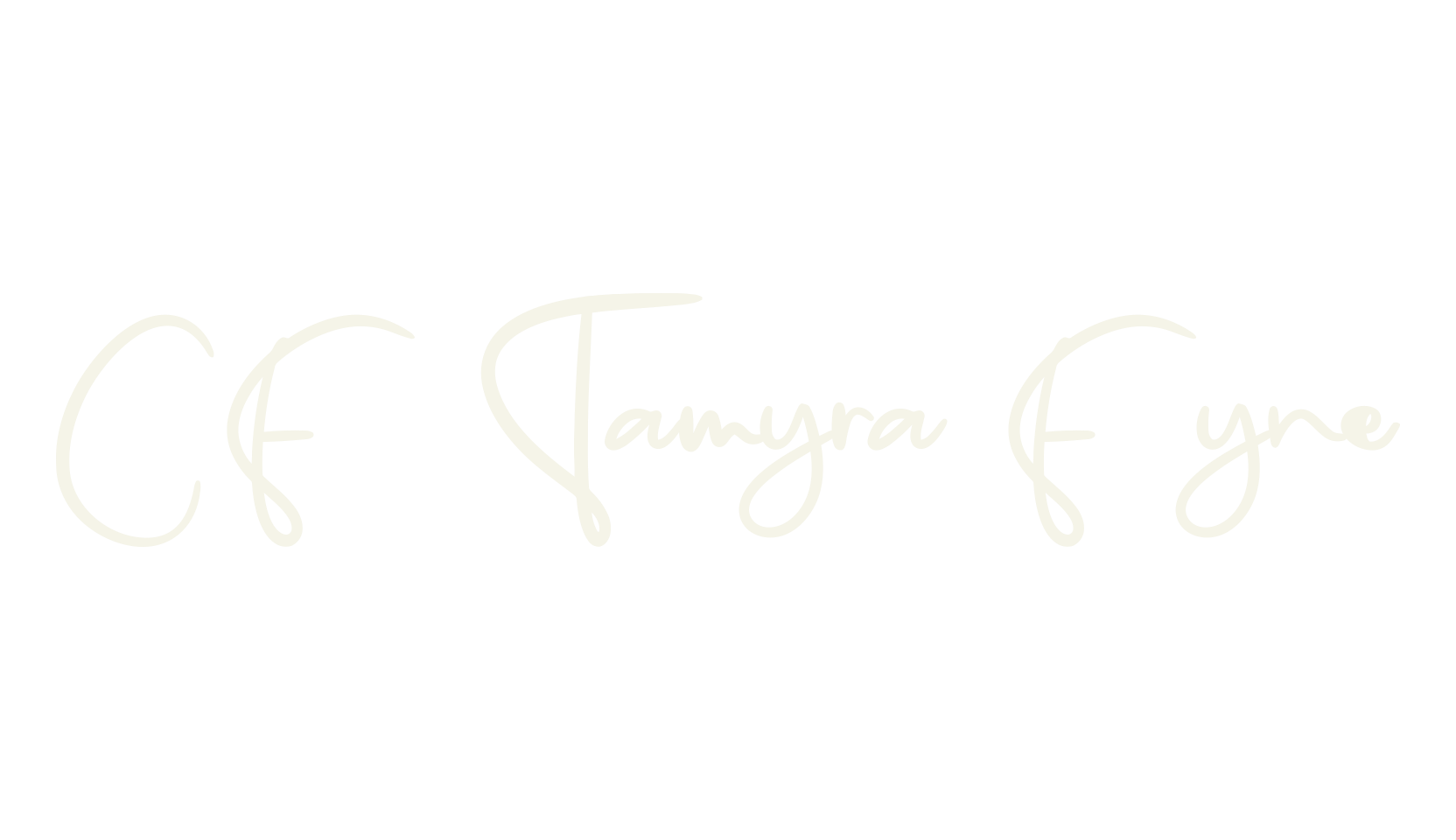 CF Tamyra Fyne, cursive font preview