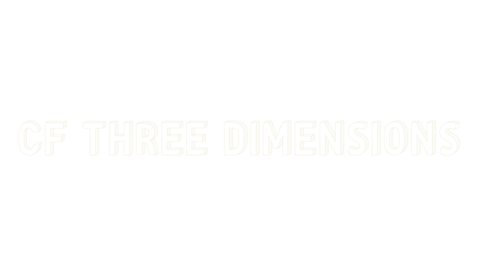 CF Three Dimensions, display market font preview