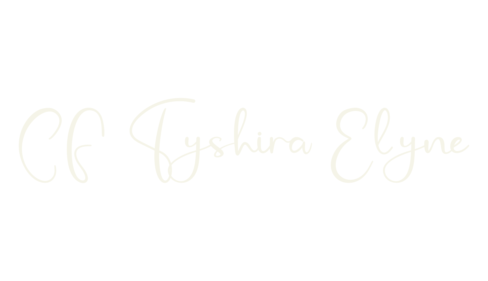 CF Tyshira Elyne, calligraphy font preview
