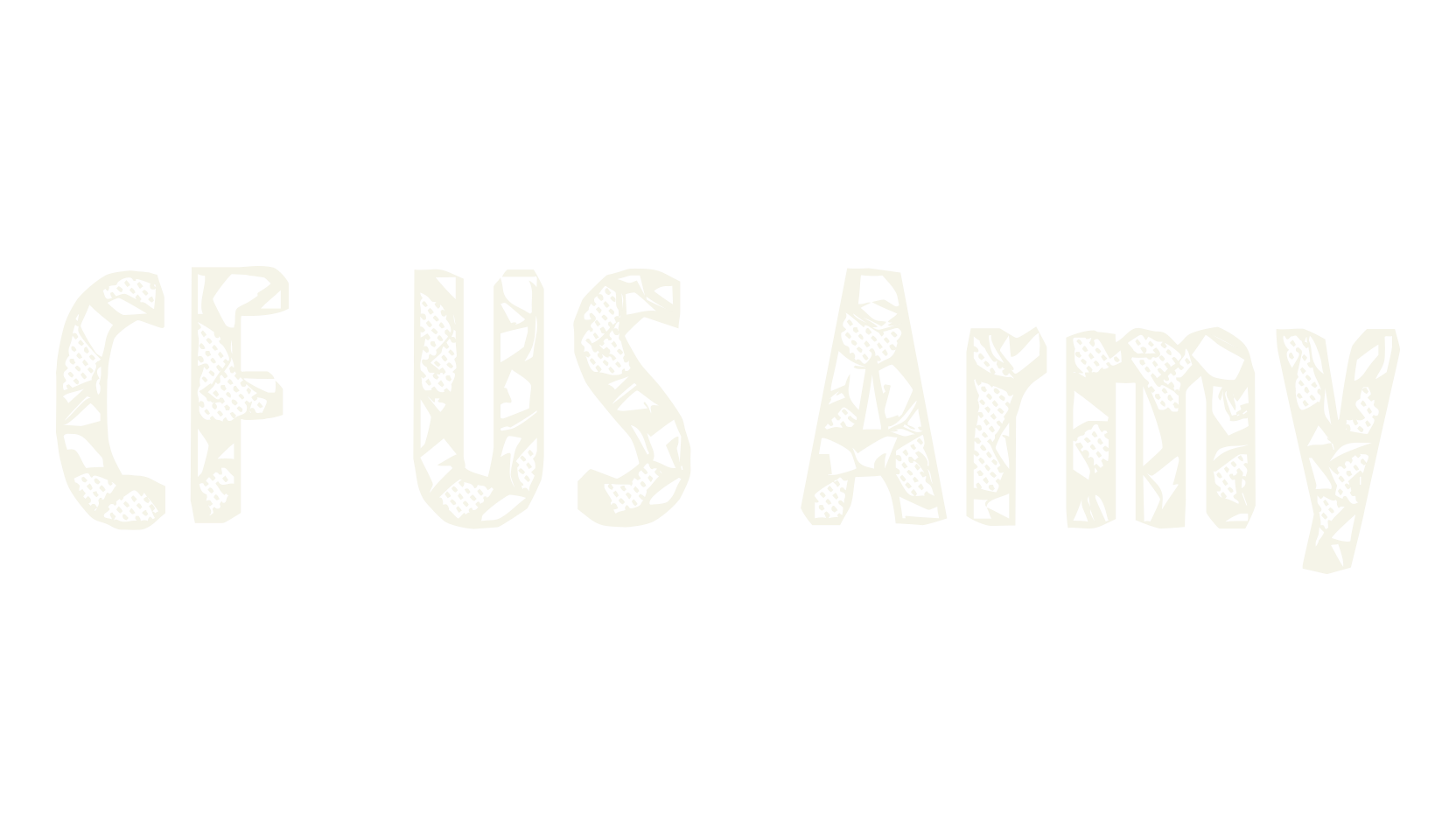 CF US Army, display market font preview