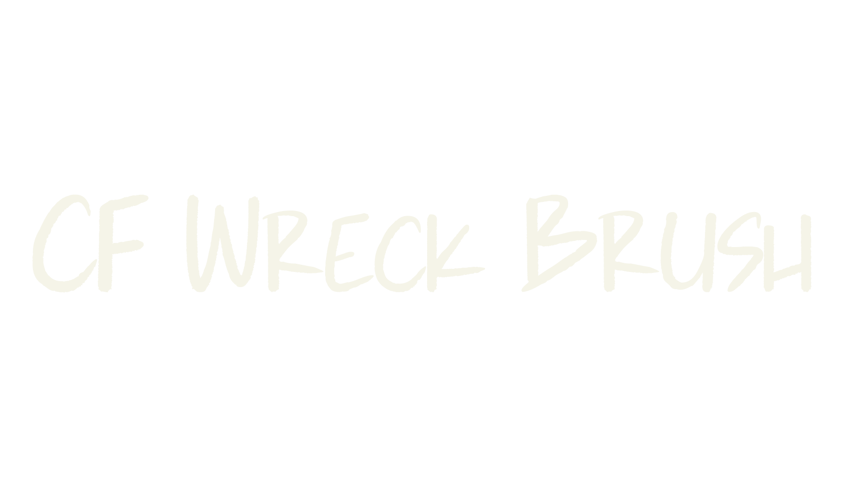 CF Wreck Brush, graffiti font preview