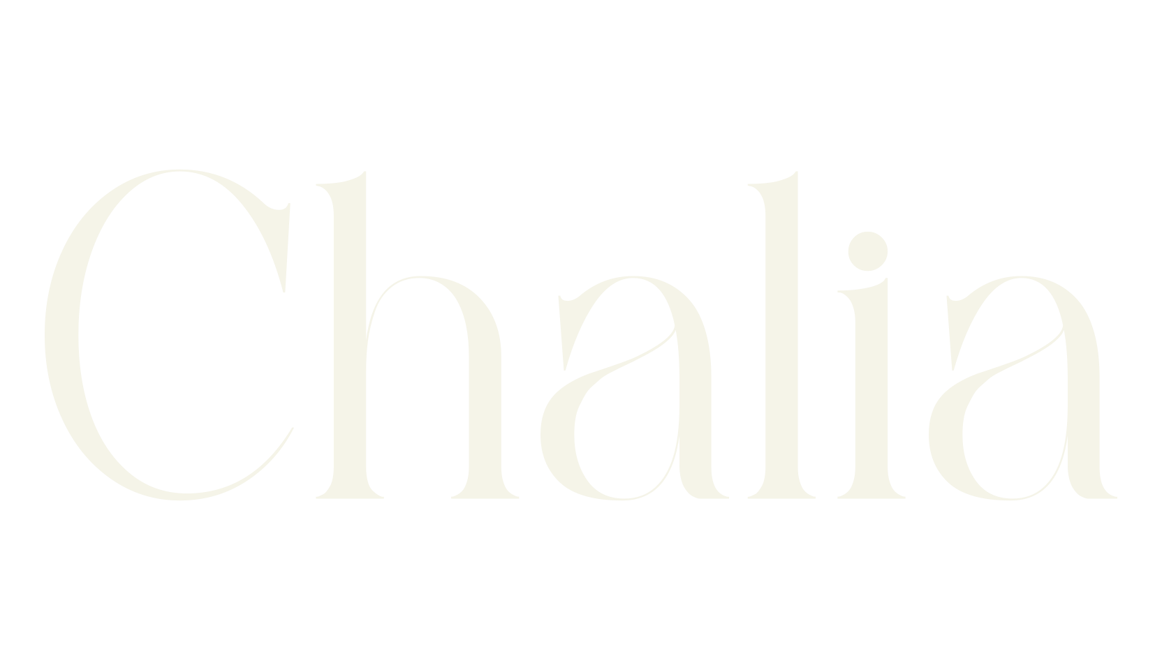Chalia, modern font preview
